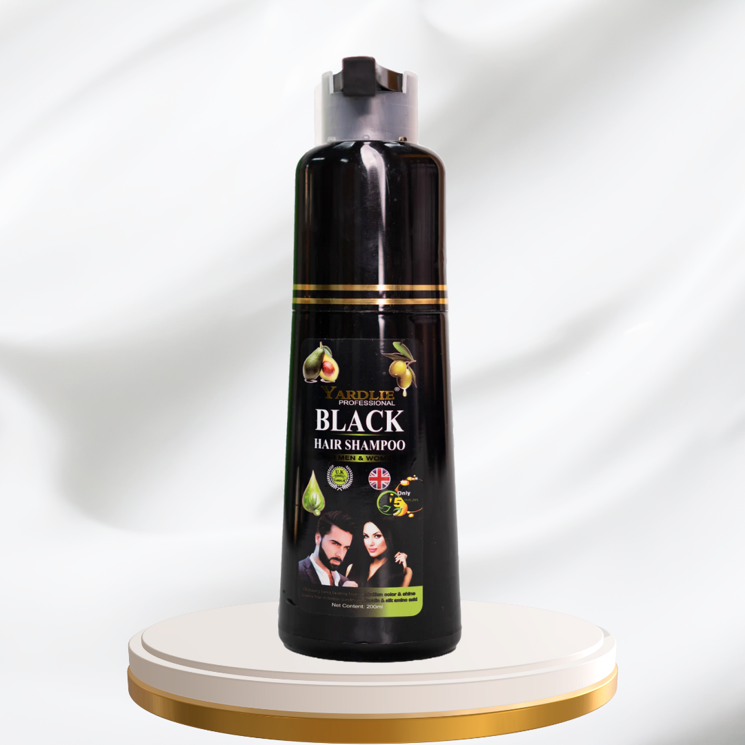 YARDLIE ORIGINAL Natural Black Hair Color Shampoo UK Based Formula