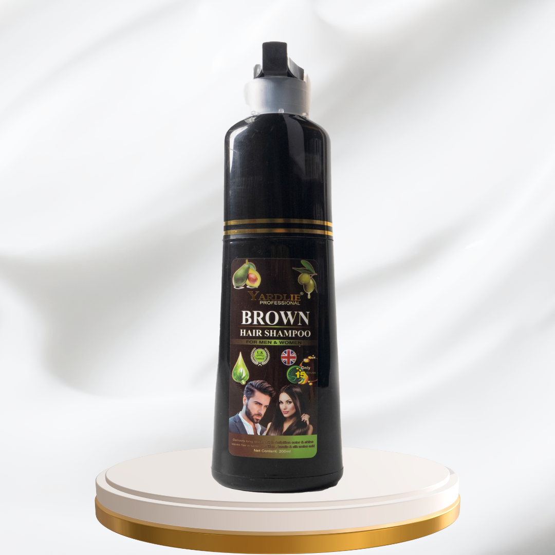 YARDLIE ORIGINAL Dark Brown Hair Color Shampoo UK Based Formula 200ml