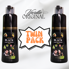 YARDLIE ORIGINAL Natural Black Hair Color Shampoo (Twin Pack)